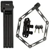 Image de Antivol Vélo Pliable - - 8333Eurdpro - Acier Trempé, 3 Clés, Certifié, Support Inclus