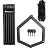 Image de Antivol Vélo Pliable - - 8335Eurdpro - Acier Trempé, 4 Clés, Support Inclus