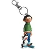 Image de Porte cles figurine Gaston Lagaffe et son chat