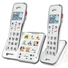 Image de Geemarc Amplidect 595 Photo Duo - Téléphones Fixes Amplifiés avec Fonction SOS, Sonnerie Puissante et Larges Touches Photo Personnalisables pour Séniors - Perte Auditive Moyenne ou Sévère - Version FR en occasion ou reconditionné