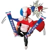 Image de Clap clap gonflable France 60 cm (x2) REF/10086 Tricolore: blanc, bleu et rouge