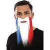 Image de Moustache et barbe supporters France tricolore bleu, blanc et rouge (x1) REF/18181 ptit clown