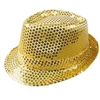 Image de Chapeau adulte Borsalino doré or avec sequins (x1) REF/20190