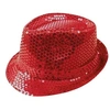 Image de Chapeau adulte Borsalino rouge avec sequins (x1) REF/20194