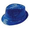 Image de Chapeau adulte Borsalino bleu avec sequins (x1) REF/20196