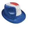 Image de Chapeau adulte Borsalino tricolore France avec sequins (x1) REF/20199