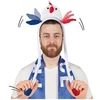 Image de Serre-tête animé coq tricolore France bleu, blanc et rouge (x1) REF/21073
