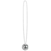 Image de Collier Disco avec boule à facettes argent (x1) REF/21079 - ptit clown