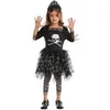 Image de déguisement pirate tête de mort fille - 7/9 ans - noir - ptitclown 22008