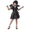 Image de déguisement chauve-souris paillettes fille - 7/9 ans - noir - ptitclown 22049