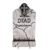 Image de pierre tombale couple mort polystyrène 53cm gris - 22258