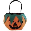 Image de Contenant Halloween panier à bonbons citrouille en tissu feutrine (x1) REF/22293