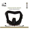 Image de Moustache de biker - Noir - Déguisement - Synthétique - Autocollante