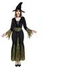 Image de déguisement robe longue sorcière noir vert femme - l - noir - ptitclown 23060