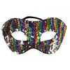 Image de masque loup sequin reversible multicolore adulte - 23389