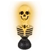 Image de buste squelette sonore lumineux 38cm noir ivoire - 23565