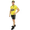 Image de Déguisement - Cycliste - Maillot jaune - T-shirt + short - Adulte - Taille S/M