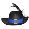 Image de Chapeau mousquetaire enfant Bleu