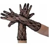 Image de Gants longs - 40 cm - dentelle noire - la paire