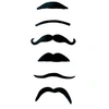 Image de 6 moustaches noires assorties - ptitclown 44246