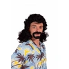 Image de Perruque Et Barbe - Jacky Noir - Noir - Adulte