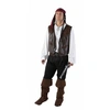 Image de Gilet Sans Manches Cow-boy Ou Pirate - Simili Cuir Marron - Taille Unique - Marron - Unique