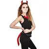 Image de Accessoire déguisement Halloween Diable rouge: 1 serre-tête + 1 noeud papillon + 1 queue REF/60125 ptit clown