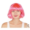 Image de Perruque carrée rose style Cabaret (x1) REF/60590 ptit clown