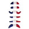 Image de 6 moustaches tricolore france supporter adulte - ptitclown 62530