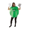 Image de Deguisement Bonbon M&m's Rouge/jaune/vert/bleu - Vert