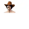 Image de Chapeau Cow Boy Imitation Nubuck Marron - Marron