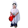 Image de déguisement petit fantôme bébé - 3/4 ans - blanc - ptitclown 82617