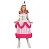 Image de 86899 Déguisement Adulte Femme Gâteau d'Anniversaire - Taille Unique - Multicolore