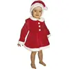 Image de Costume enfant fille en mère Noël de 3 à 4 ans REF/88432 - ptit clown