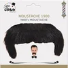 Image de Moustache année 1900 - Noir - Déguisement - Synthétique - Autocollante