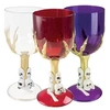 Image de Verre à pied avec décoration Halloween thème crâne, tête de mort ou pirate (x1) REF/99004 couleur aléatoire