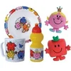 Image de Lot vaisselle - - MONSIEUR MADAME - Assiette creuse Ø16 cm, gourde 350 ml, mug 350 ml et 2 peluches 12 cm
