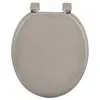 Image de Abattant wc mdf uni charnieres plastique theme vitamine Taupe