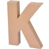 Image de Décoration Murale "Lettres Carton K" 18cm Naturel