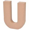 Image de Décoration Murale "Lettres Carton U" 18cm Naturel