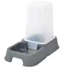 Image de distributeur d'eau + croquettes 3,5l pour animaux coloris gris