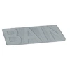 Image de Tapis de Bain Microfibre "Relief" 45x75cm Gris Clair