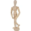 Image de Mannequin articulé en bois de buis vernis - H 31 cm