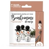 Image de Suspensions perles en bois Bonhomme de neige