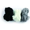 Image de Lot de 3 grosses laine à tisser - (...) - Noir-blanc-gris
