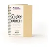 Image de Carnet kraft spirales papier noir 130x180 mm
