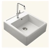Image de Evier timbre d'office granit blanc grisé KIWI 1 bac 595x630
