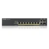 Image de GS1920-8HPv2 - Commutateur - intelligent - 8 x 10/100/1000 (PoE+) + 2 x SFP Gigabit combiné - de bureau, fixation murale - PoE+ (130 W)