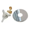 Image de Applique d'arrosage chromée avec raccord PER à glissement 16mm x 1/2" Fixoconnect