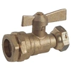 Image de Robinet droit pour compteur d'eau écrou PE D 25mm F 3/4 - SOMATHERM - 69-25-20